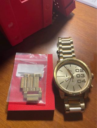 Orologio Diesel Uomo Oro double down DZ4268