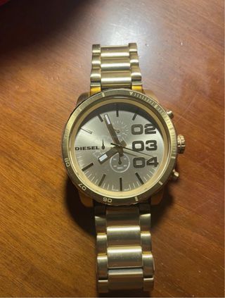 Orologio Diesel Uomo Oro double down DZ4268