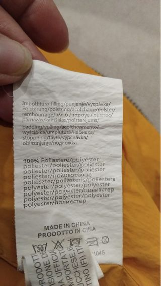 Gilet AVIAZIONE NAVALE giallo uomo