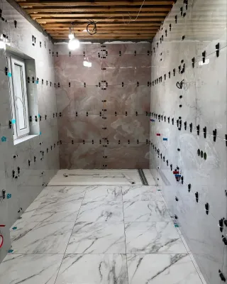 Baño completo en obra