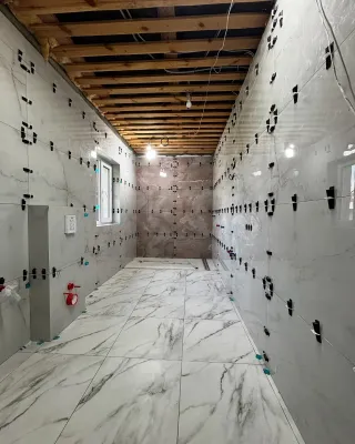 Baño completo en obra