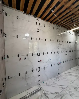Baño completo en obra