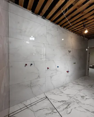 Baño completo en obra