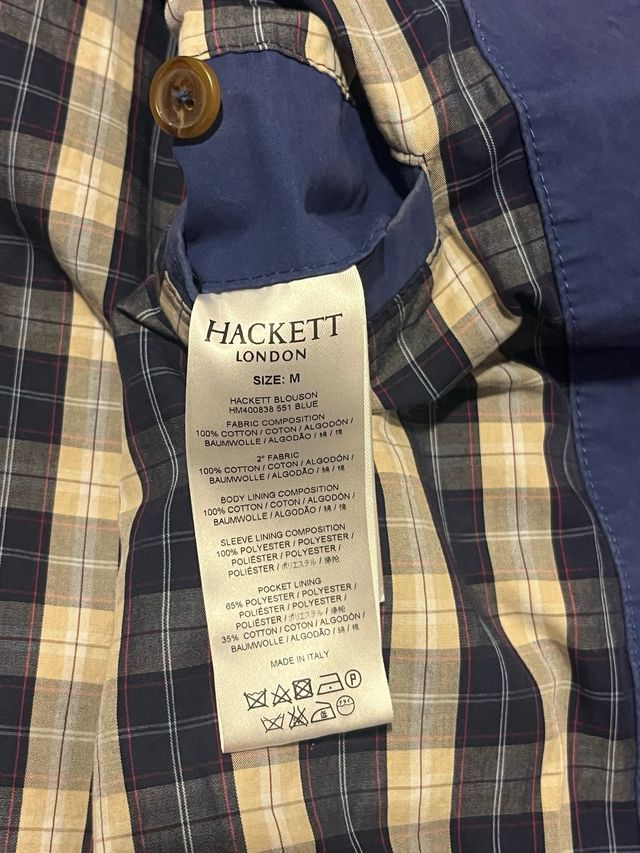 Chaqueta Harrington Hackett Azul Talla M