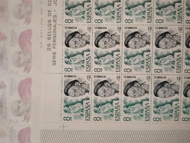 80 Sellos España 5 Pesetas V Centenario