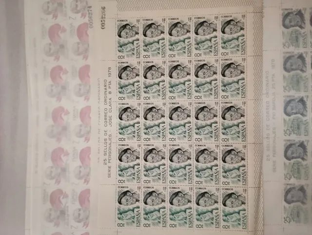 80 Sellos España 5 Pesetas V Centenario