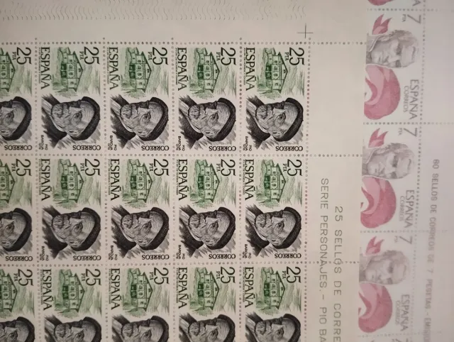 80 Sellos España 5 Pesetas V Centenario