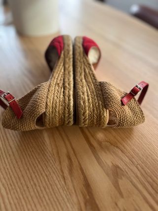 Alpargatas Konp@s Piel Rojas Talla 40