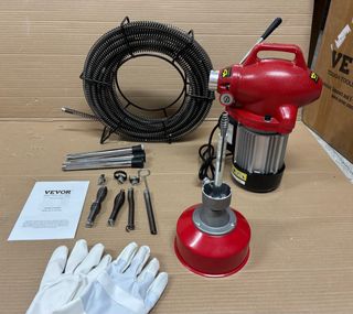 Desbloqueador de Tuberías VEVOR XX250W 5/8IN 66FT