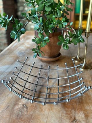 Cesto portafrutta in acciaio Vintage