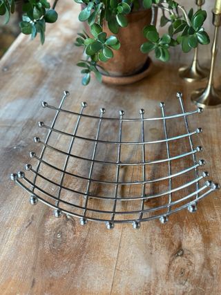 Cesto portafrutta in acciaio Vintage