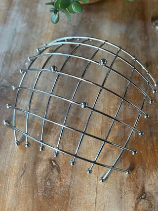 Cesto portafrutta in acciaio Vintage