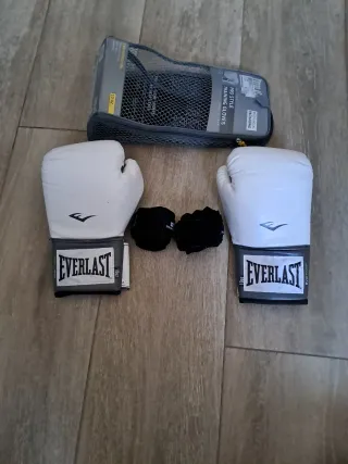 Guantes Boxeo Everlast 10 OZ Blancos