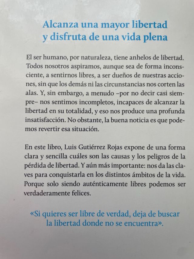 Vivir más libre / Luis Gutiérrez Rojas