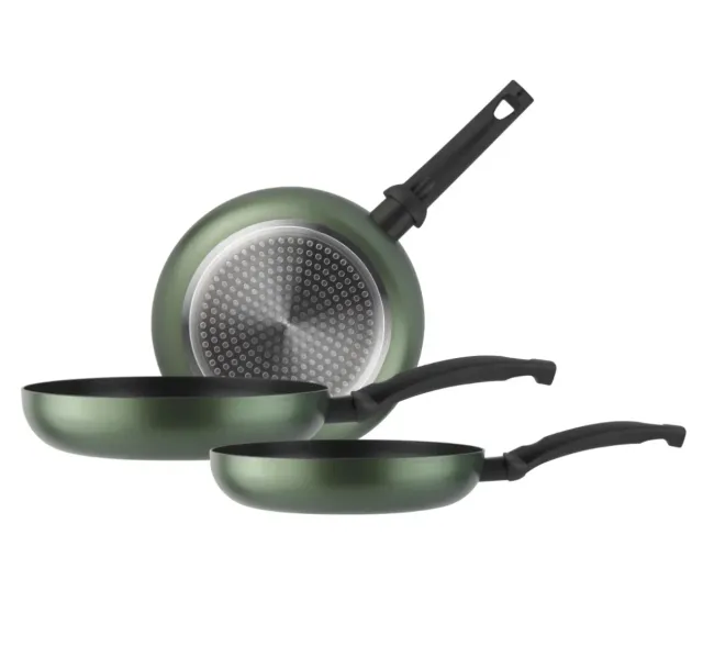 LIQUIDO! Set 3 Sartenes Vitrex Green Aluminio