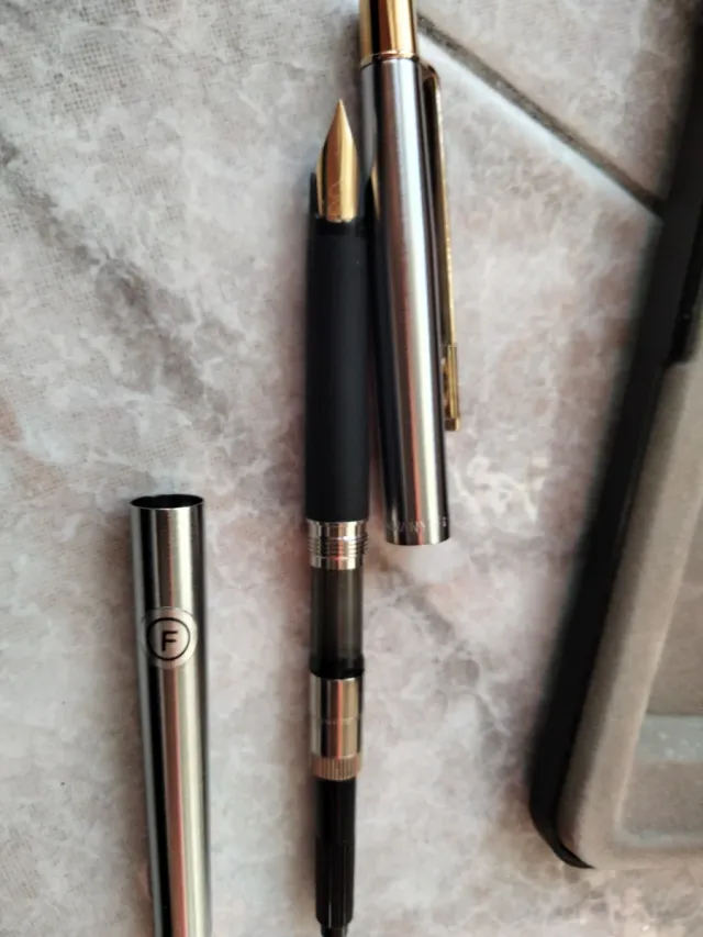 Penna stilografica Paper Mate con astuccio