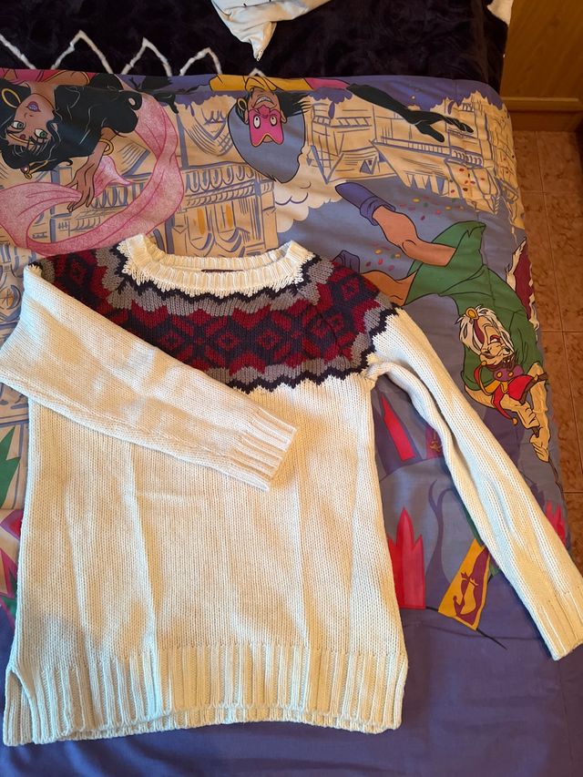 Jersey de punto con estampado nórdico