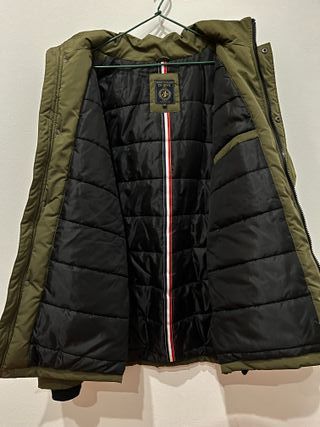 Chaquetón Di-Bye verde militar con capucha