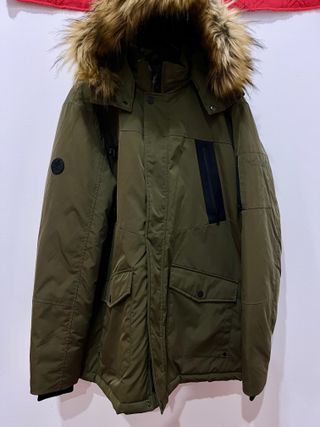 Chaquetón Di-Bye verde militar con capucha