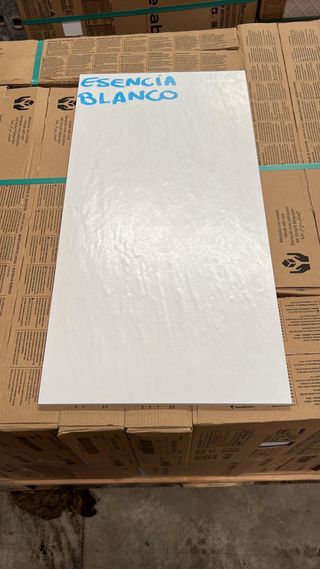 Lote de azulejo rectificado Esencia Blanco 30x60