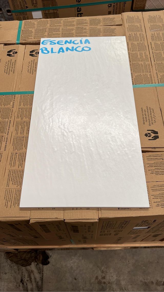 Lote de azulejo rectificado Esencia Blanco 30x60