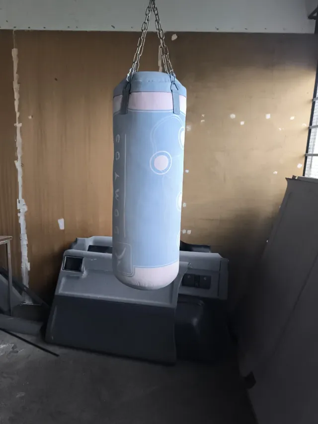 Saco de Boxeo Azul con Diseño