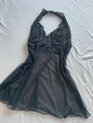 Vestido lencero Victoria's Secret negro
