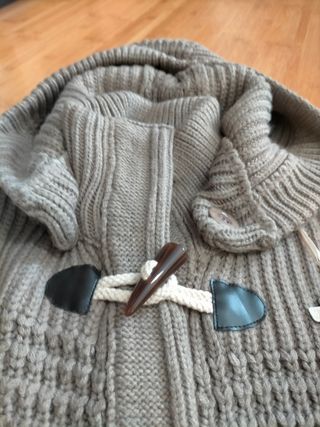 Cardigan/Giaccone donna con cappuccio removibile