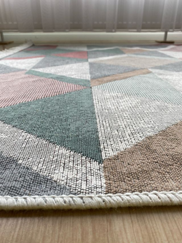 Tappeto in cotone geometria 120x180 cm