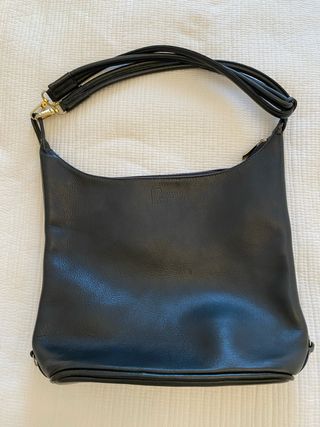 Bolso de piel negro multiposición