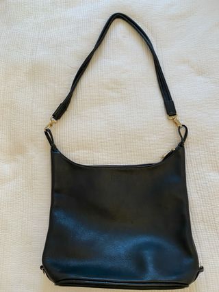 Bolso de piel negro multiposición
