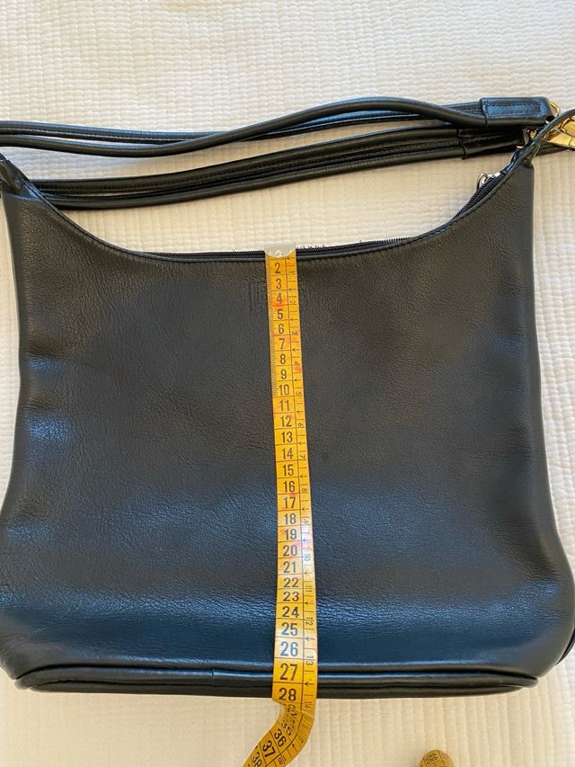 Bolso de piel negro multiposición