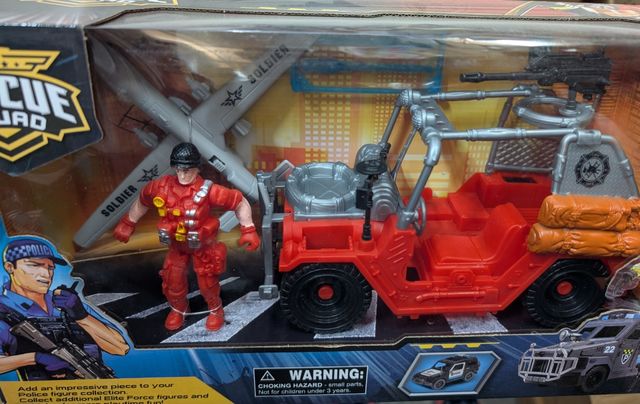 Juguete coche con muñeco