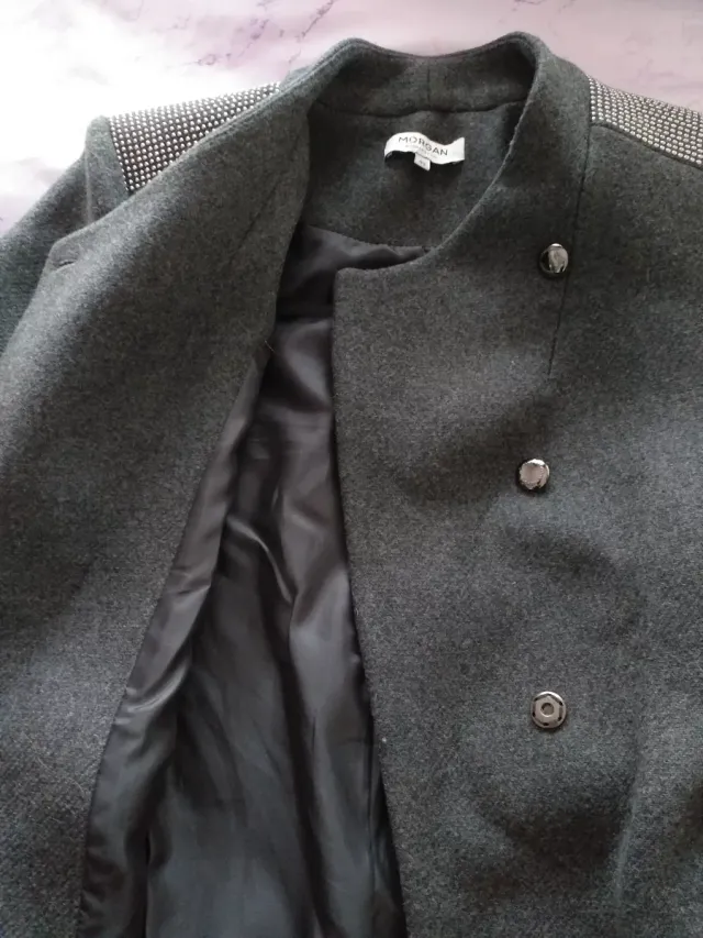 Abrigo Morgan de toi gris talla 40