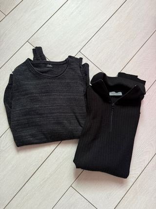 2 maglioni uomo taglia S grigio e nero