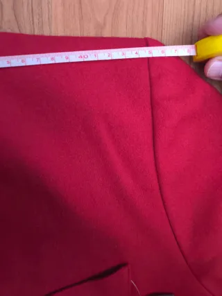 Blazer Lana Rojo Doble Botonadura