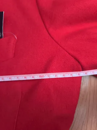 Blazer Lana Rojo Doble Botonadura