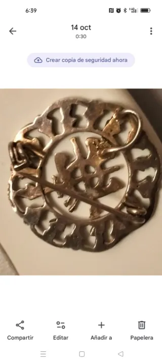 antiguos emblemas de infantería el broche es plat.