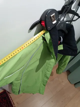 Giubbotto da montagna donna verde e nero