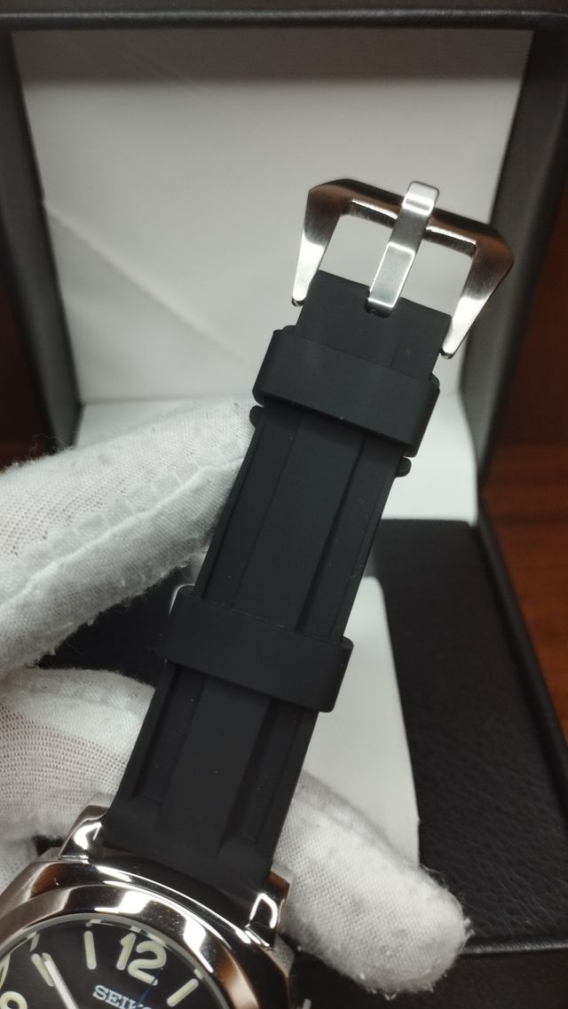 Reloj Seiko Mod Pam Negro Blanco Azul Marino