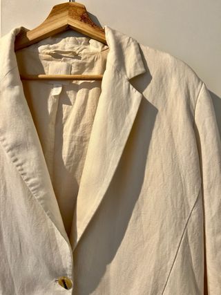 Americana oversize H&M blanca Talla S