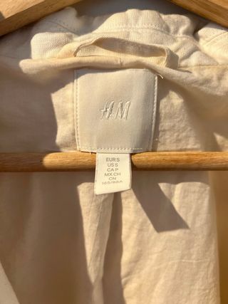 Americana oversize H&M blanca Talla S