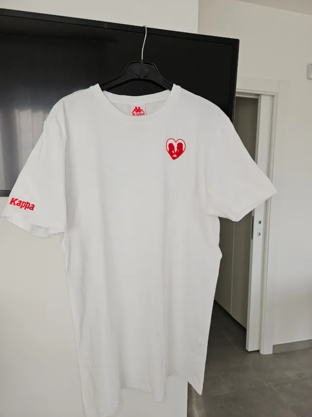 T-shirt Kappa Uomo Rossa e Bianca