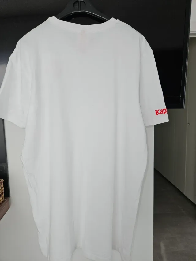 T-shirt Kappa Uomo Rossa e Bianca