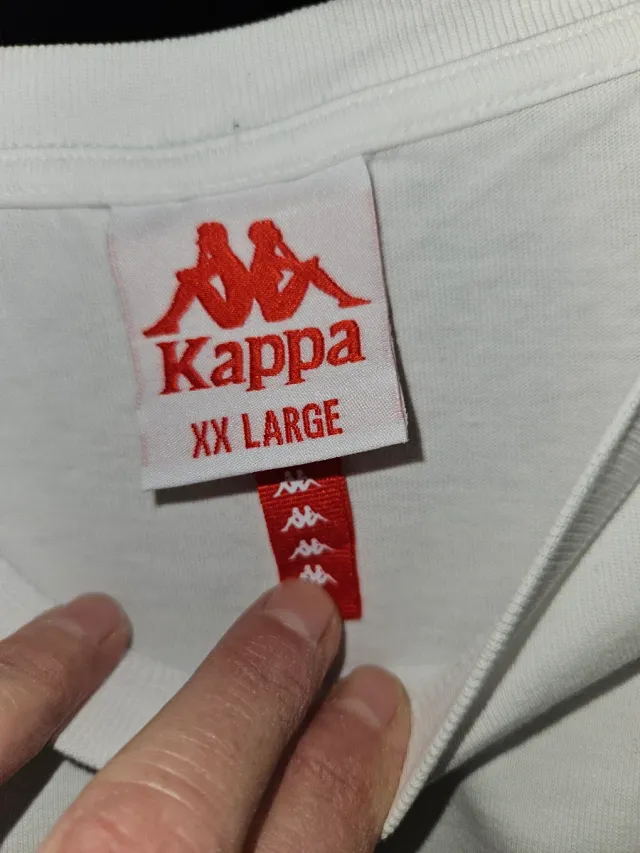 T-shirt Kappa Uomo Rossa e Bianca