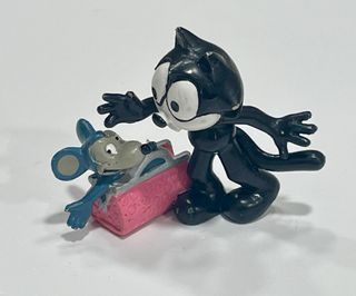 Félix el Gato con maleta y Ratón 1990