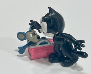 Félix el Gato con maleta y Ratón 1990