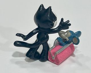 Félix el Gato con maleta y Ratón 1990