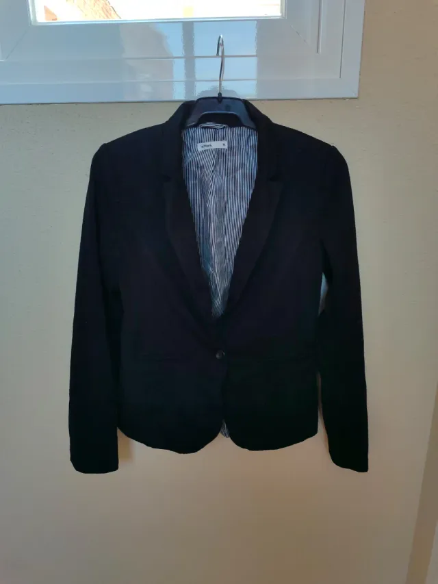 Blazer chaqueta de mujer Lefties Talla M Negra