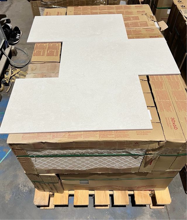 Lote de azulejo rectificado  Way Marfil 30x60